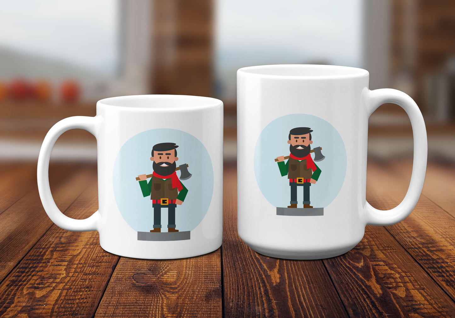 Lumberjack Mugs, Novelty Mugs by Smirkantile