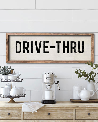 Drive-Thru Home Wall Decor, Decorative Signs by Transit Design