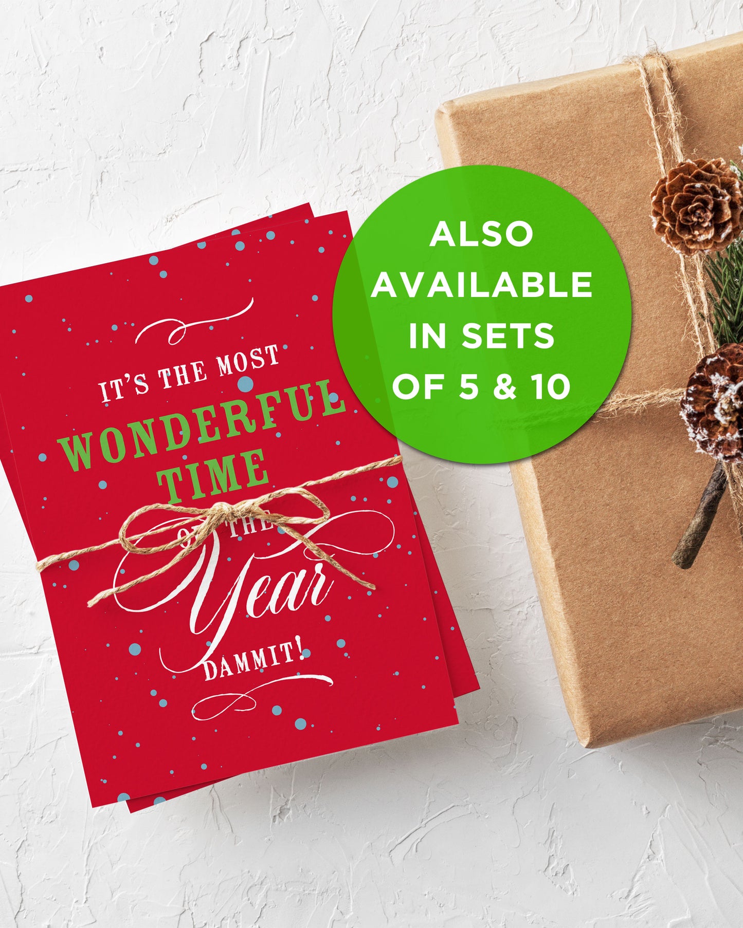 Set of Snarky Christmas Cards, Funny Christmas Cards by Smirkantile.