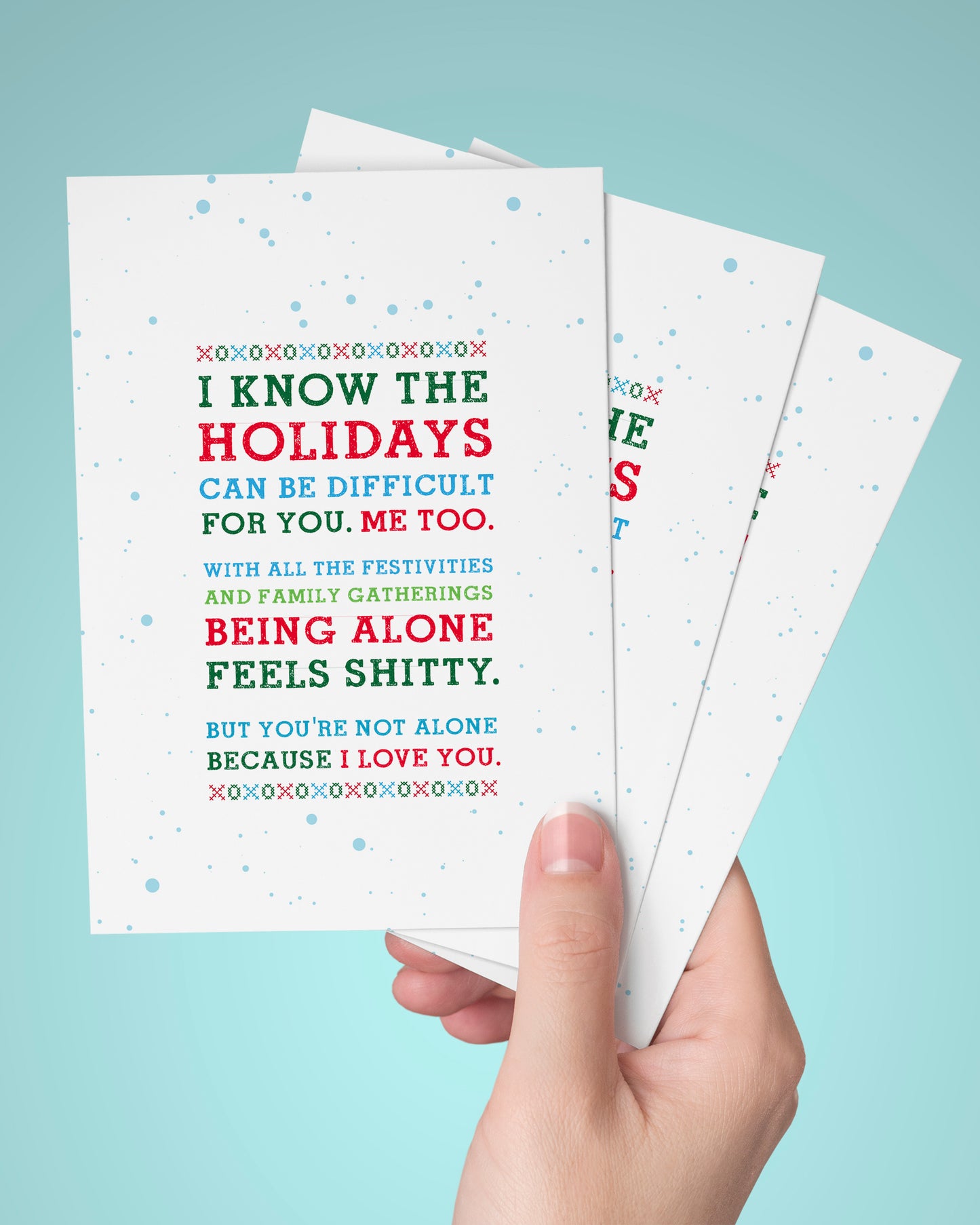 Shitty Holidays Christmas Card, Empathy.