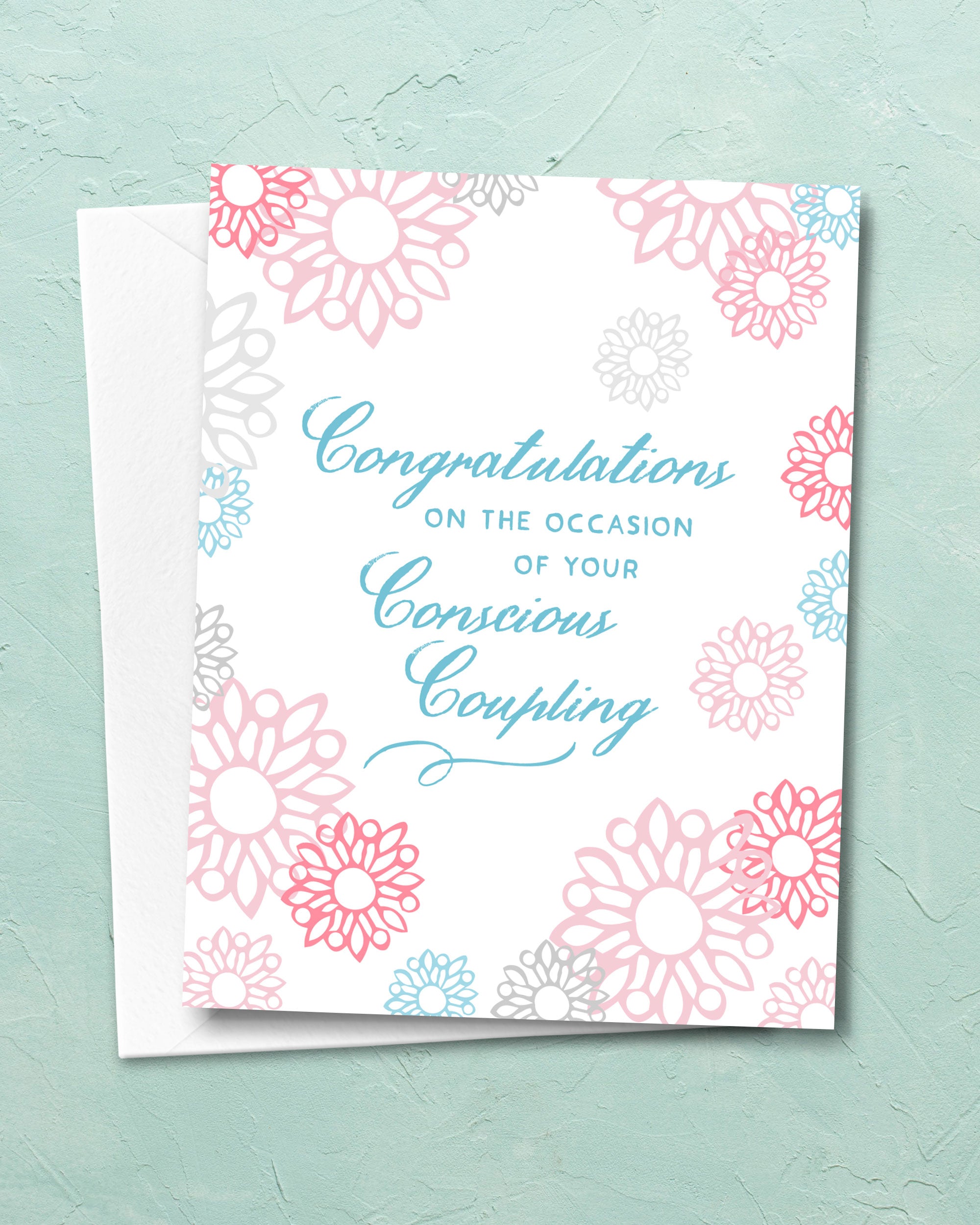 Conscious Coupling Wedding Card - Transit Design - Smirkantile