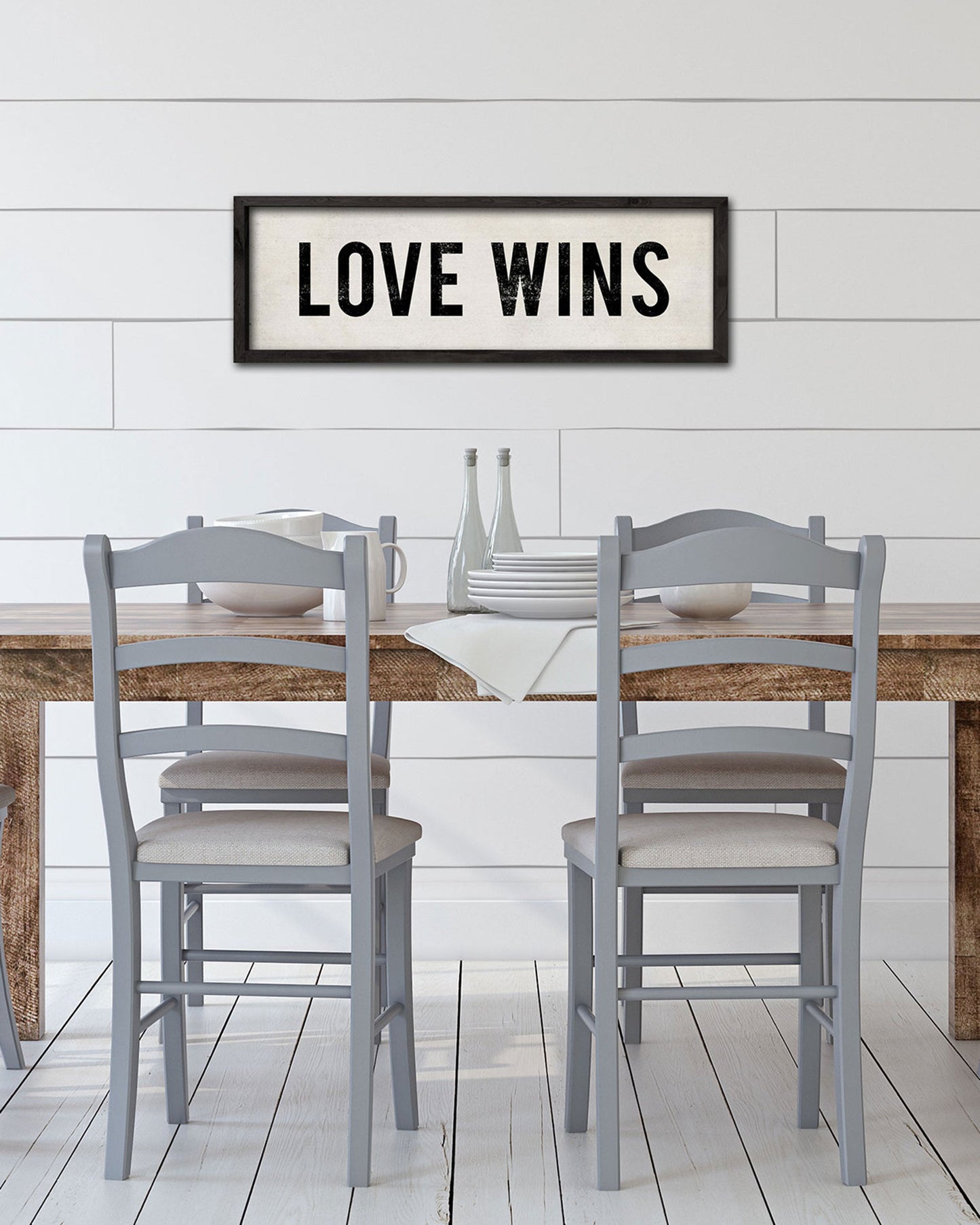 Farmhouse Style Love Wins Sign - Transit Design