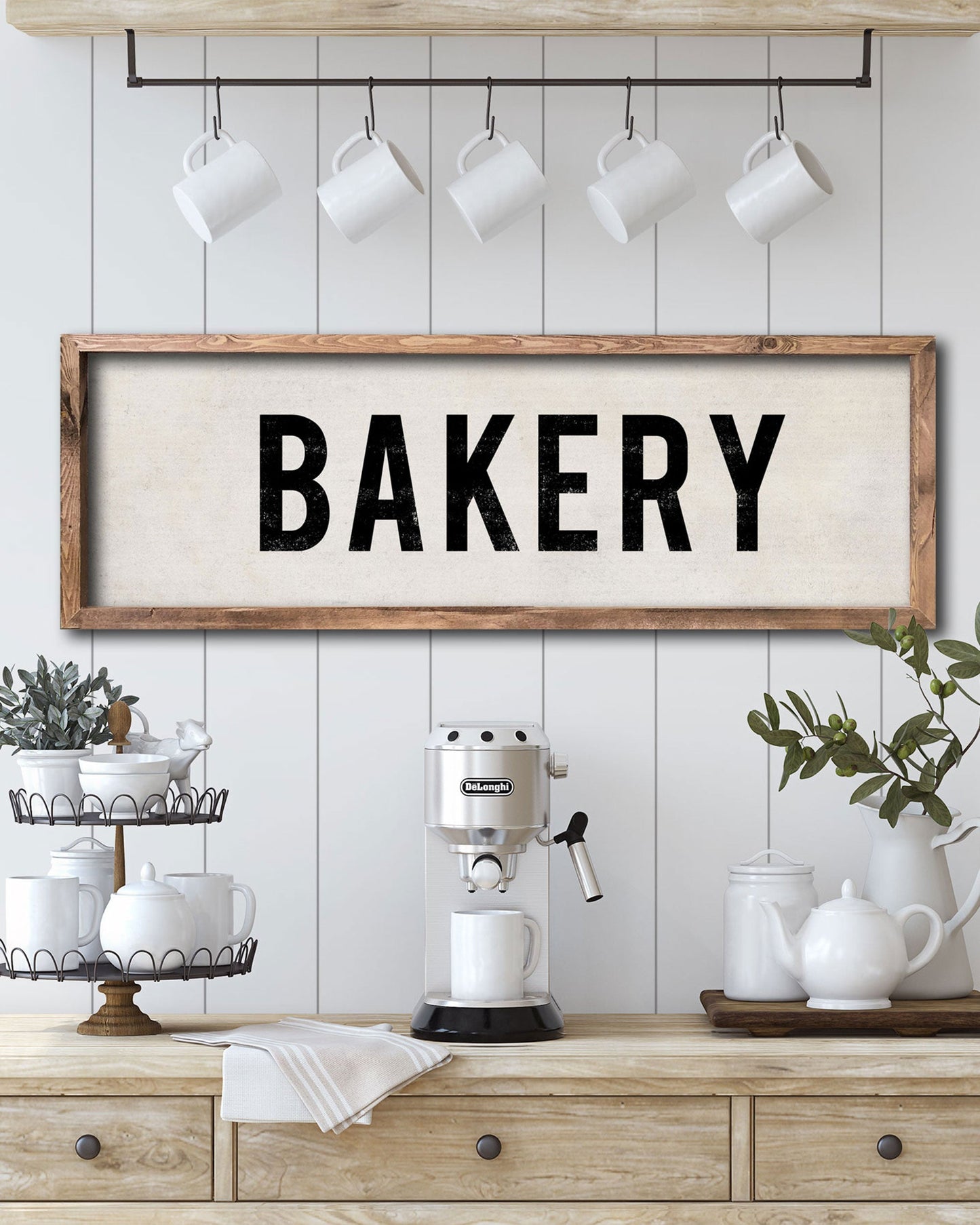 Vintage Wood Bakery Sign - Transit Design