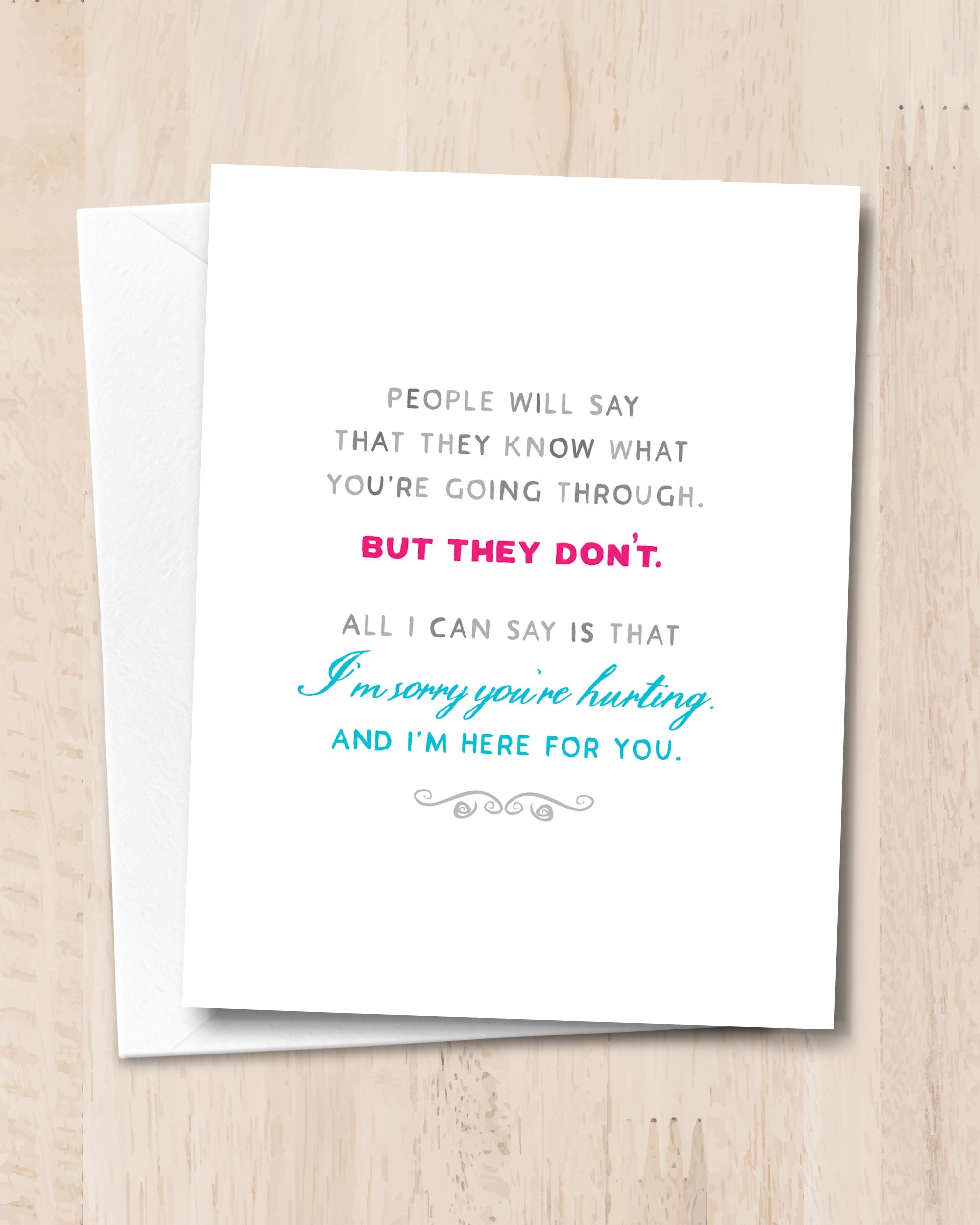 I’m Here for You, Encouragement Card - Transit Design - Smirkantile