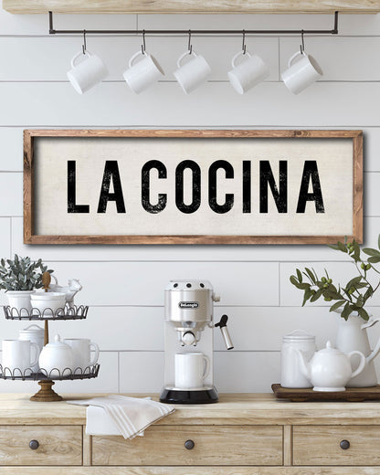 Spanish La Cocina Kitchen Sign - Transit Design