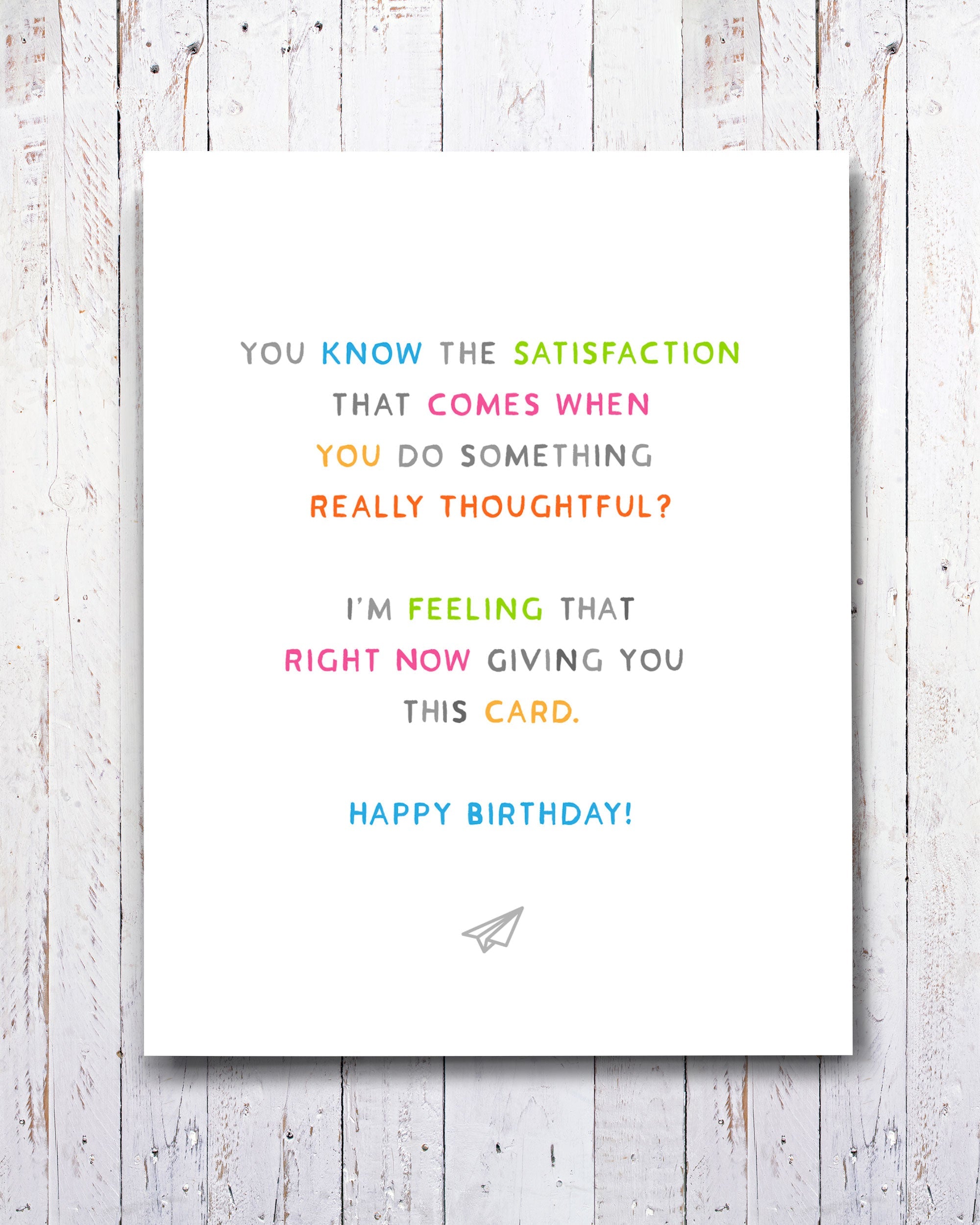 Funny Really Thoughtful Birthday Card - Transit Design - Smirkantile