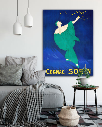 Vintage Cognac Sorin Poster canvas wall art - Transit Design
