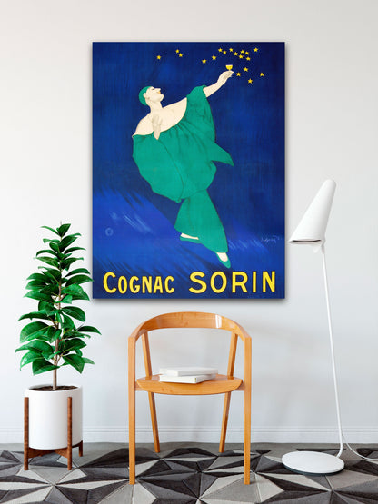 Vintage Cognac Sorin Poster Oversized Canvas - Transit Design