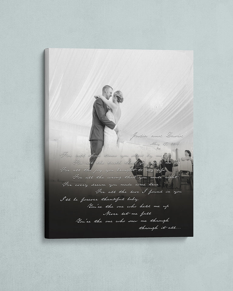 Personalized & Unique Gifts for the home, personalized wedding photo canvas
