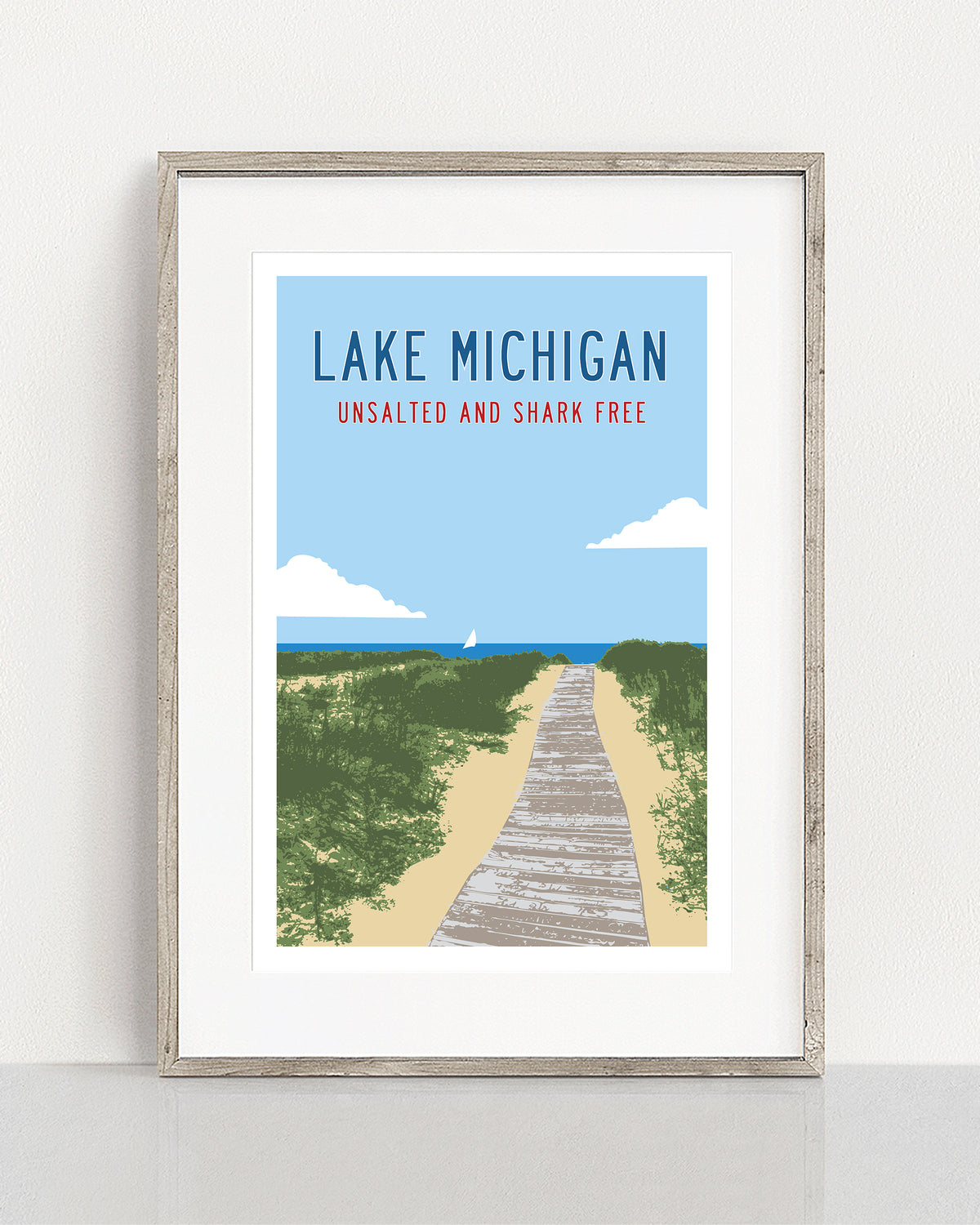 Gifts from Michigan and Michigan Wall Art Poster from Transit Design