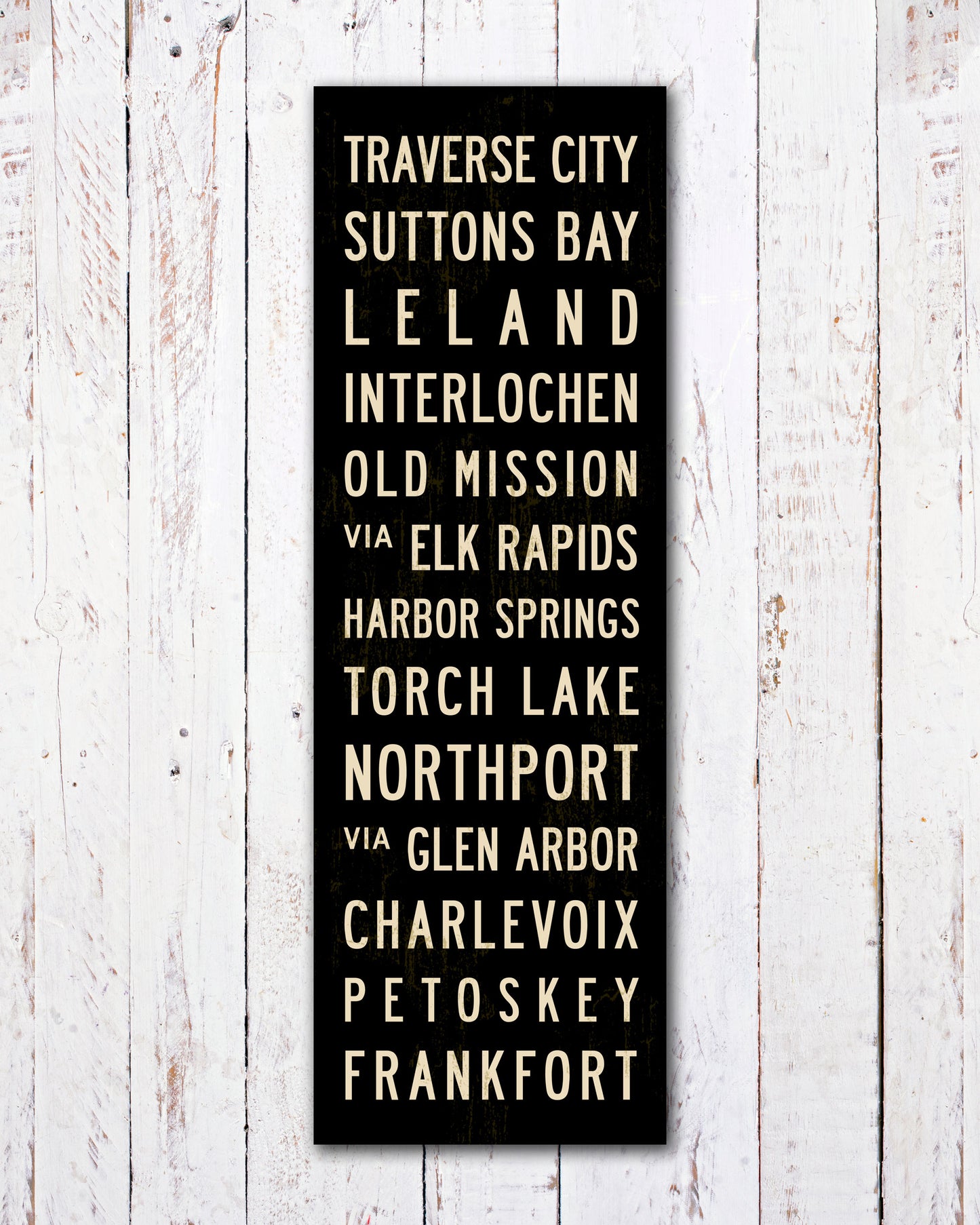 12x36 Michigan Subway Sign Wall Art