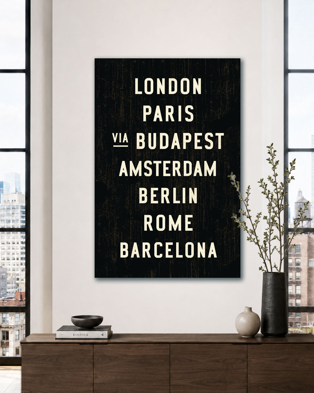 European Transit Canvas Wall Art 