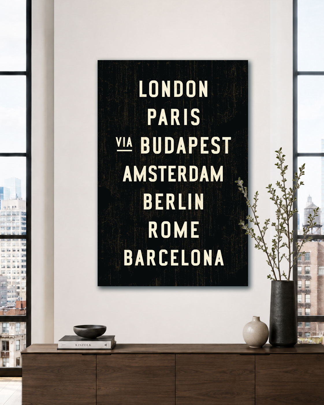 European Transit Canvas Wall Art 