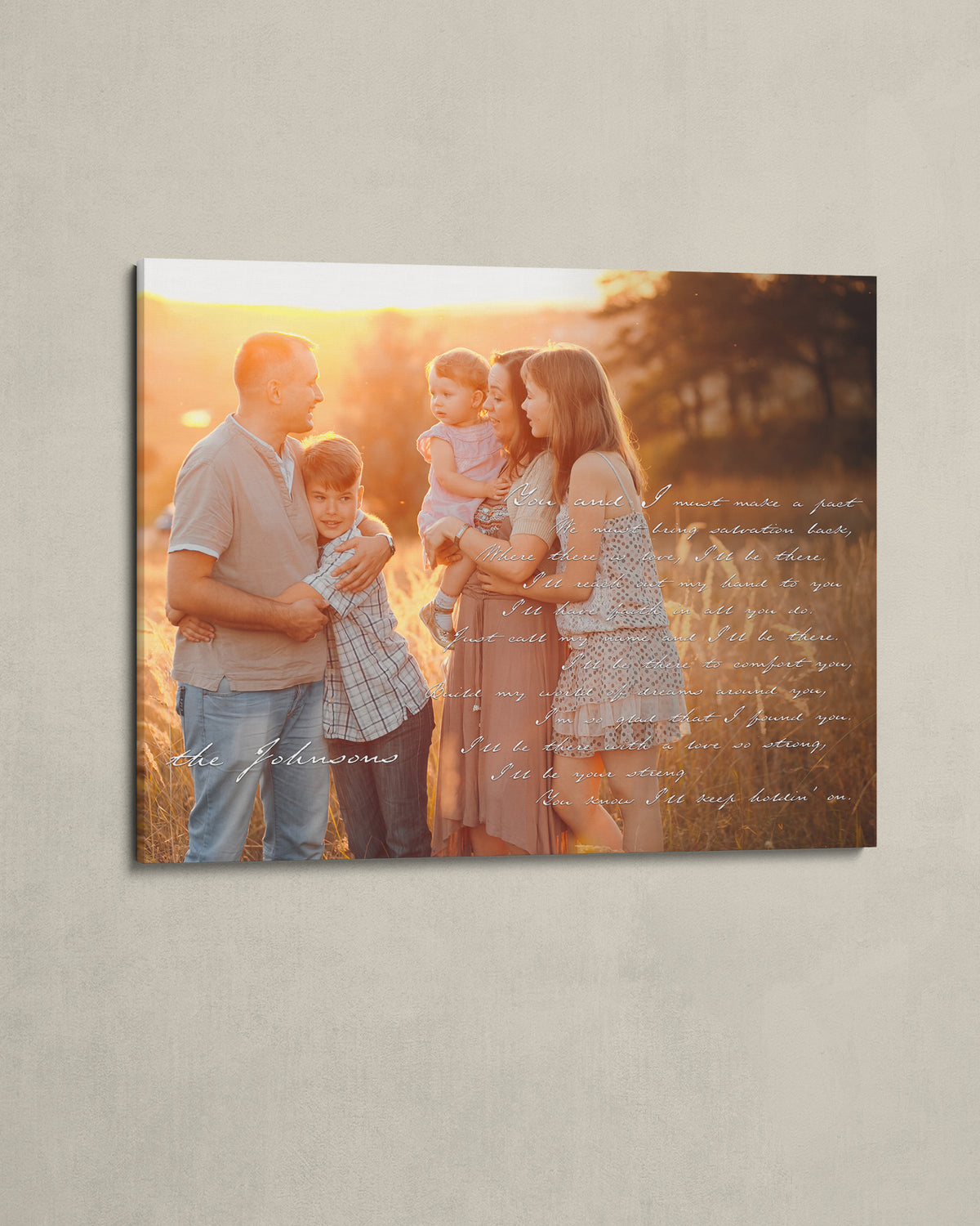Personalized Family Photo Canvas