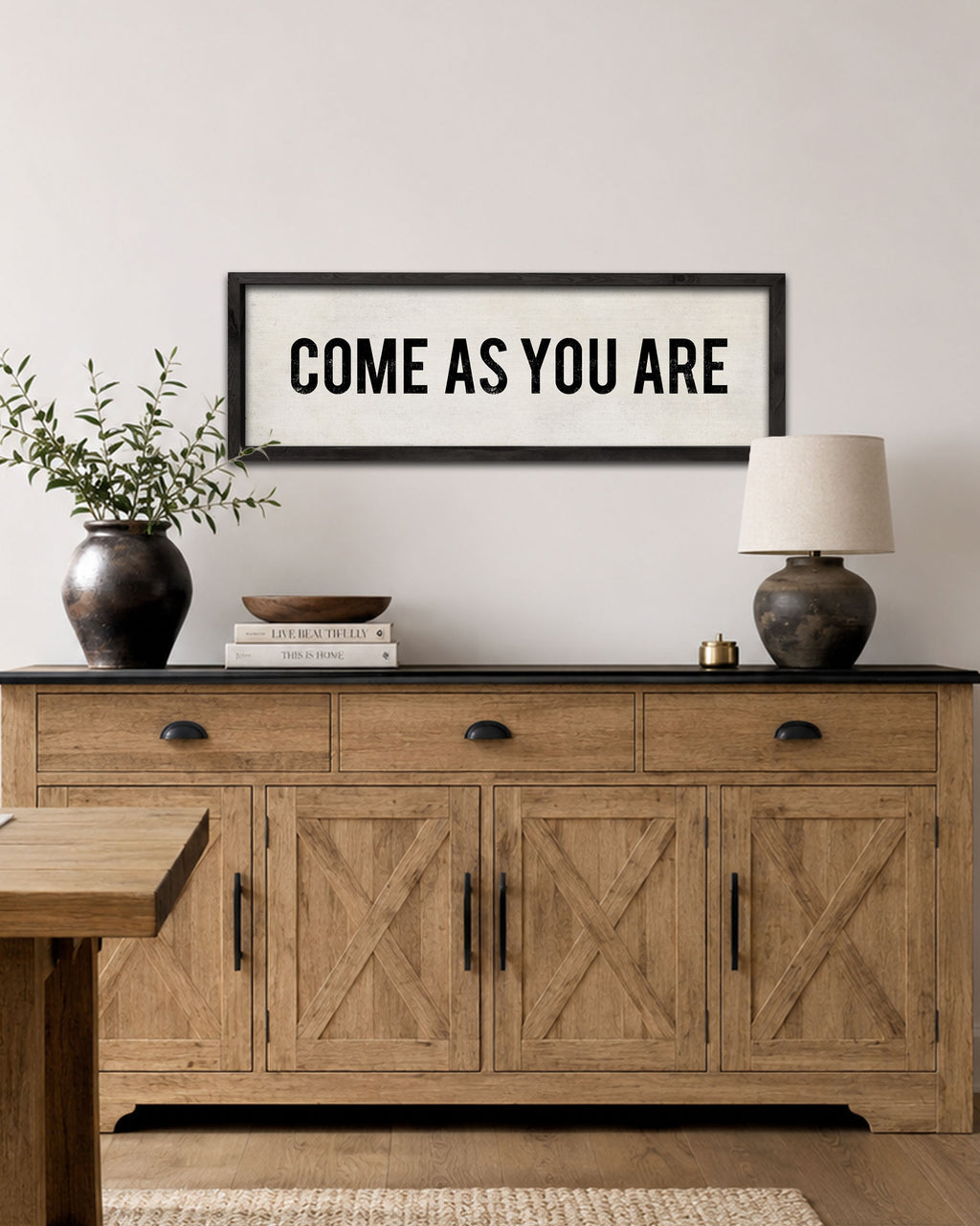 Rustic Come As You Are Sign, Farmhouse Wall Art