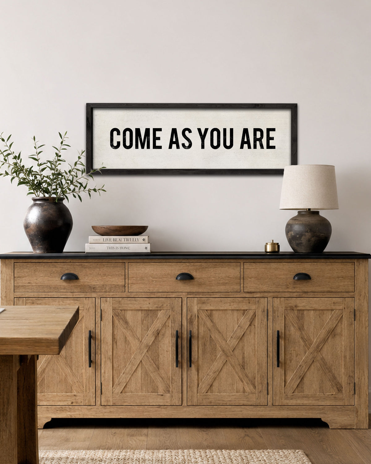 Rustic Come As You Are Sign, Farmhouse Wall Art