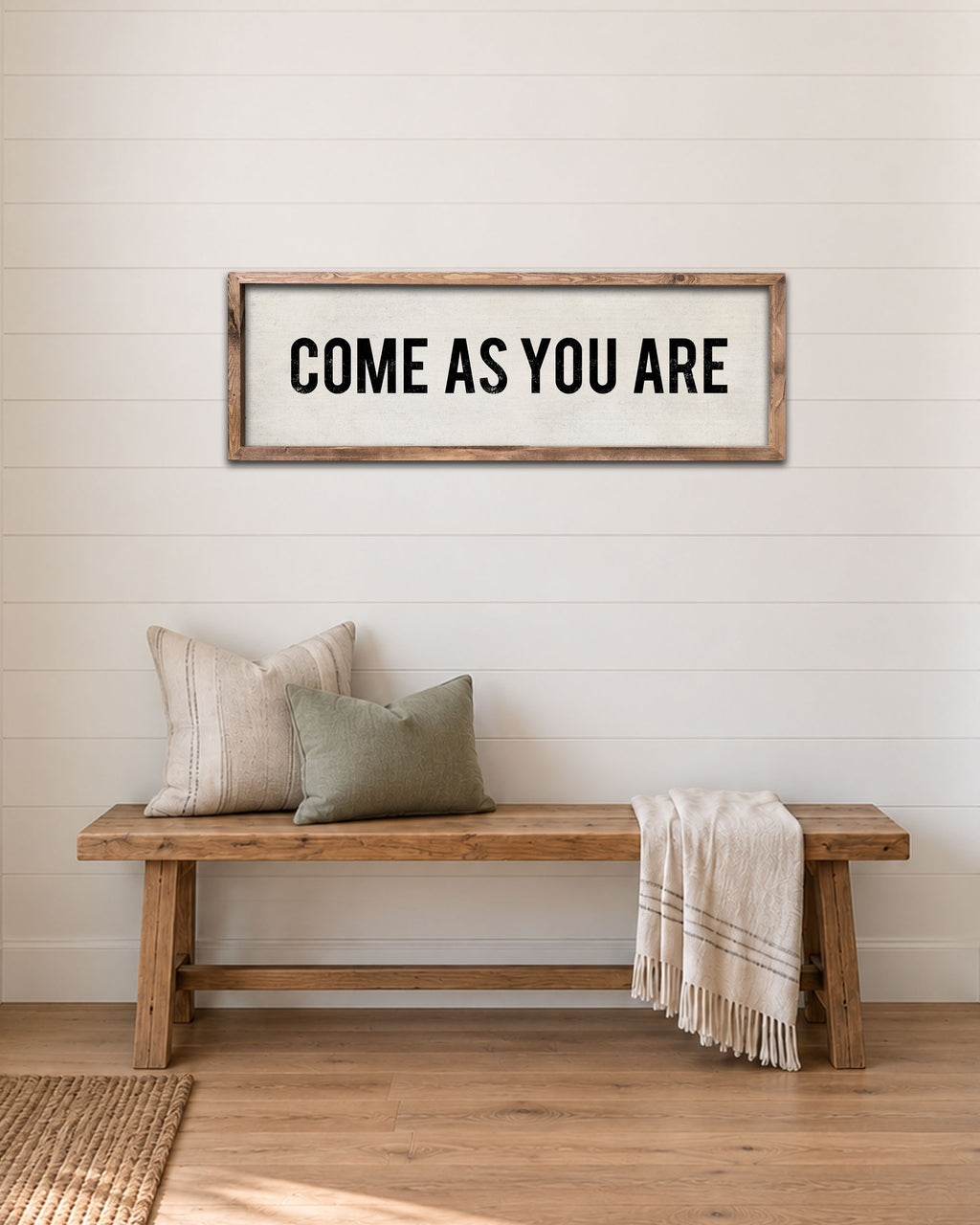 Come As You Are Sign Farmhouse Entryway Art