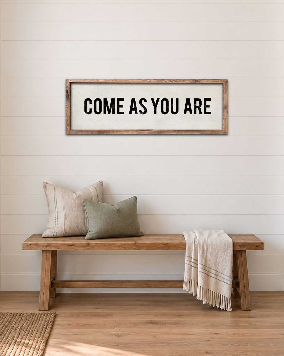 Come As You Are Sign Farmhouse Entryway Art