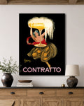 Vintage Contratto Leonetto Cappiello Poster on Canvas