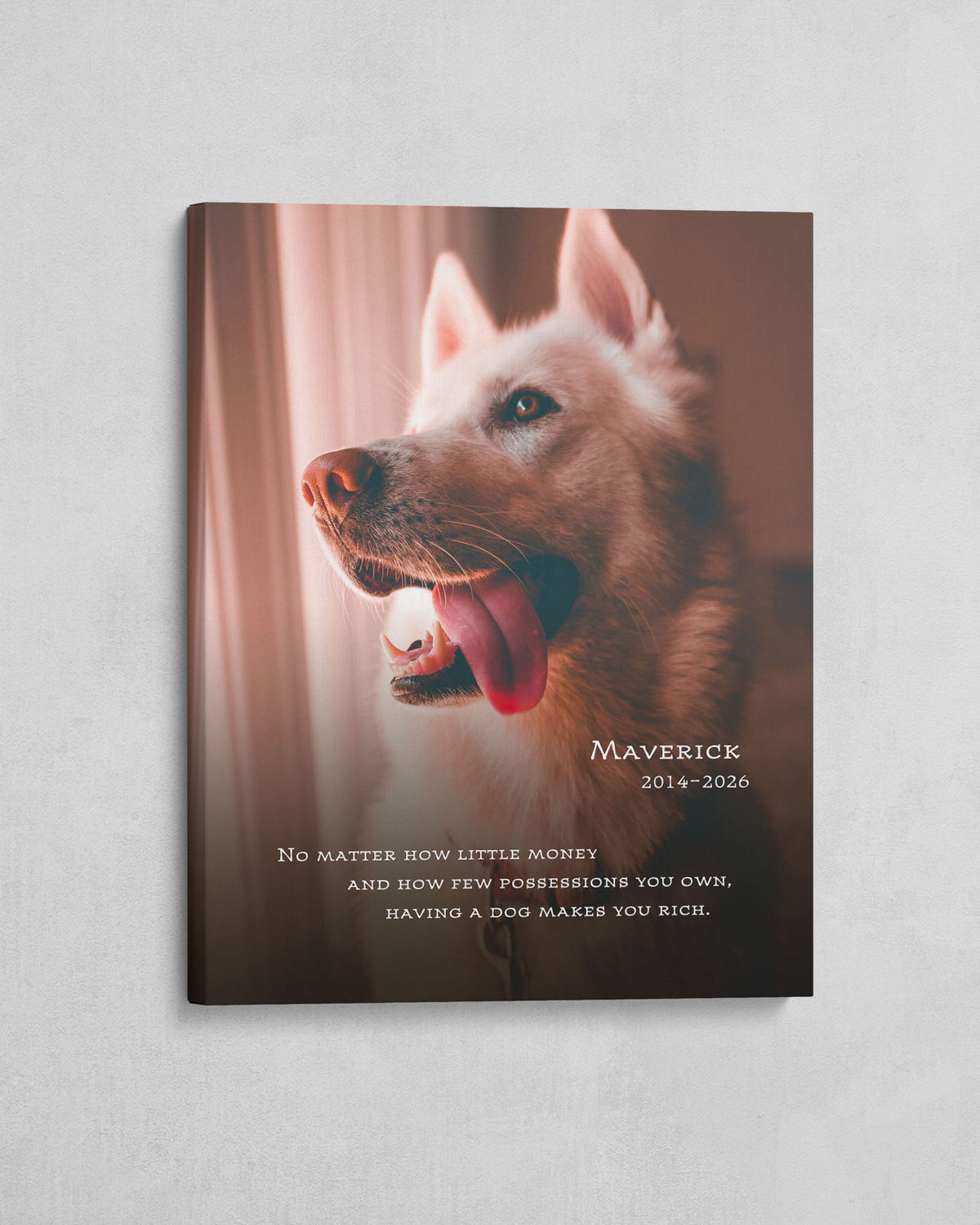 Personalized Dog Memorial Photo