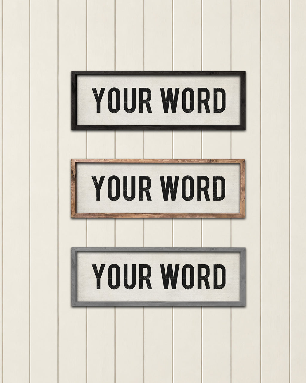 Custom Farmhouse Sign frame colors