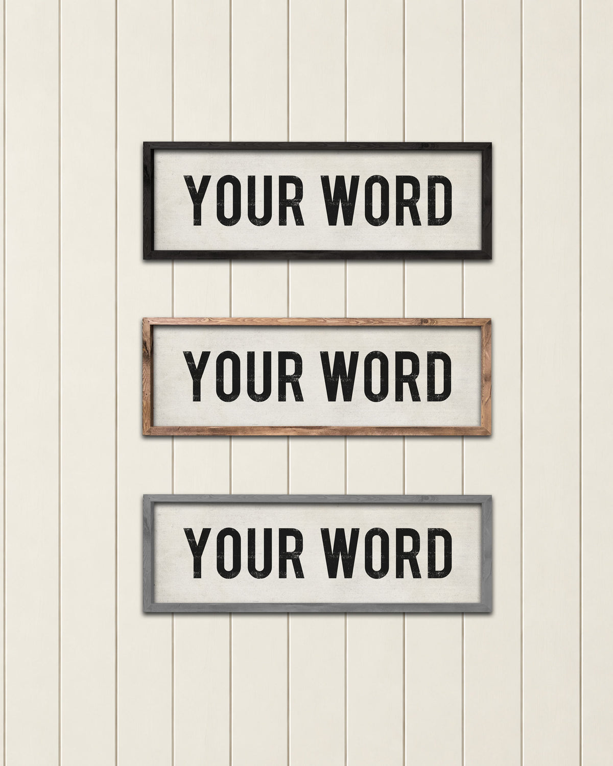 Custom Farmhouse Sign frame colors