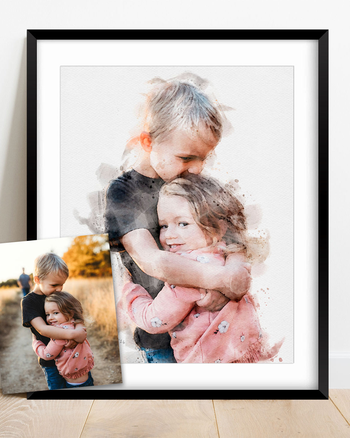 Custom Watercolor Portrait from Photo