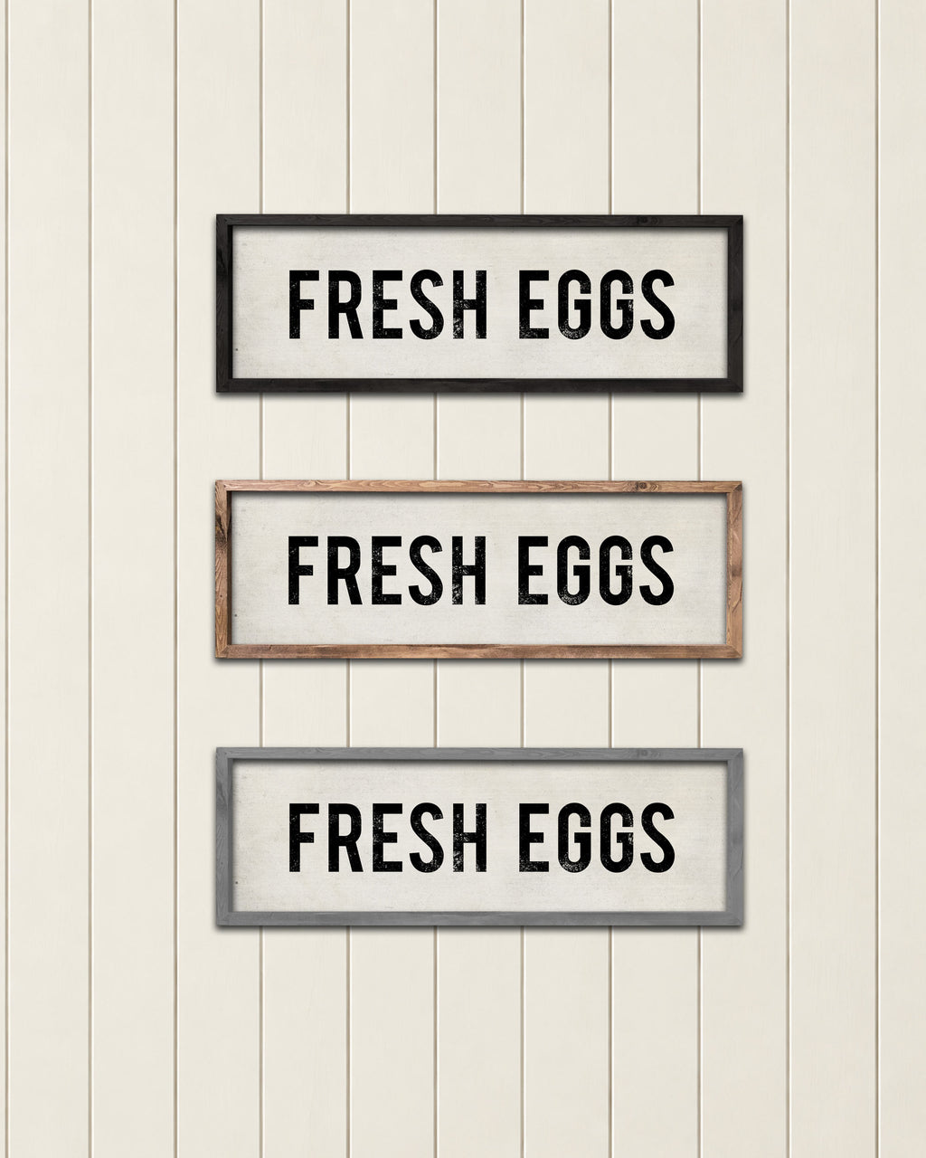 Fresh Eggs Farmhouse Sign Frame Colors