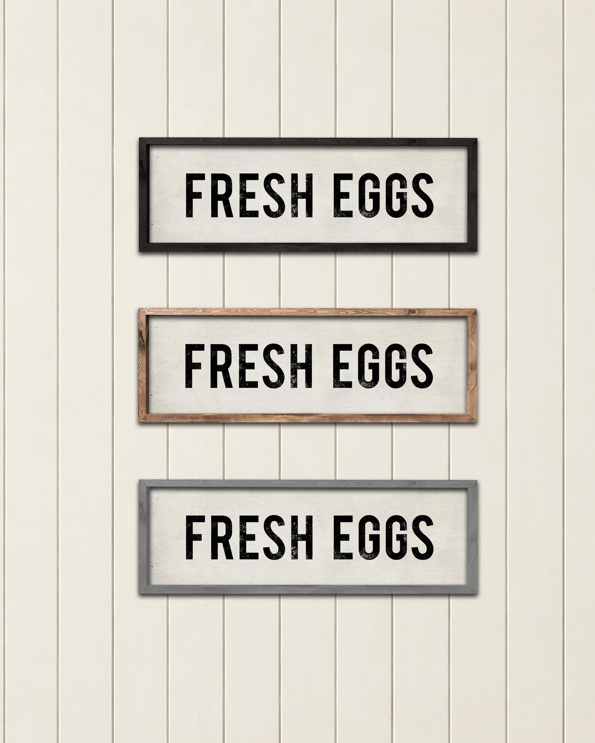 Fresh Eggs Farmhouse Sign Frame Colors