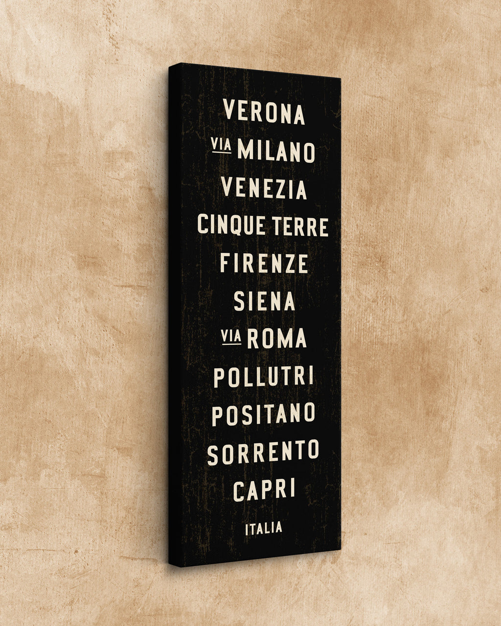 Italy Subway Sign canvas wall art