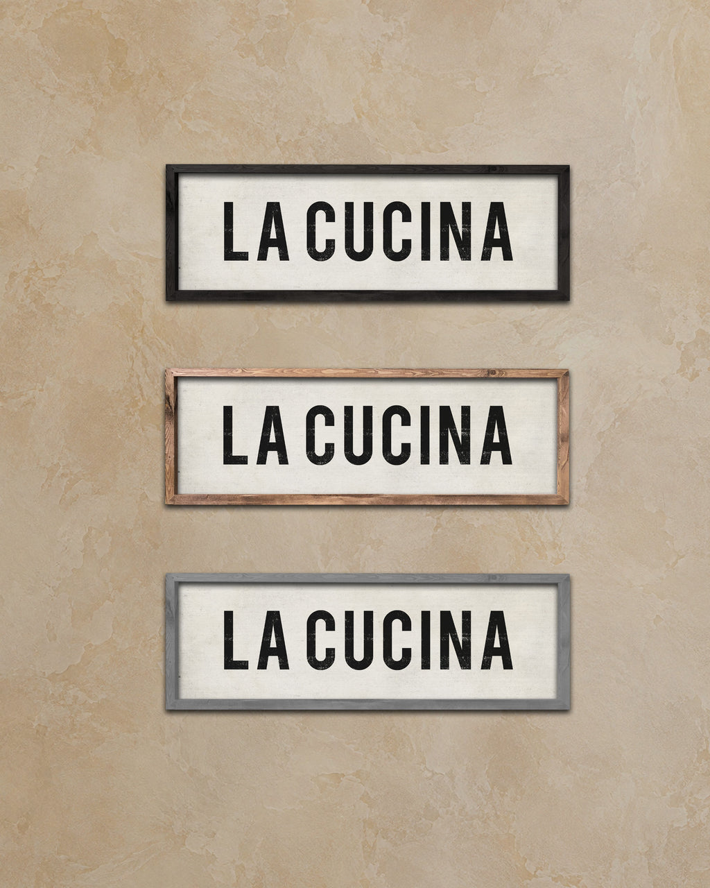 La Cucina Kitchen Sign frame options