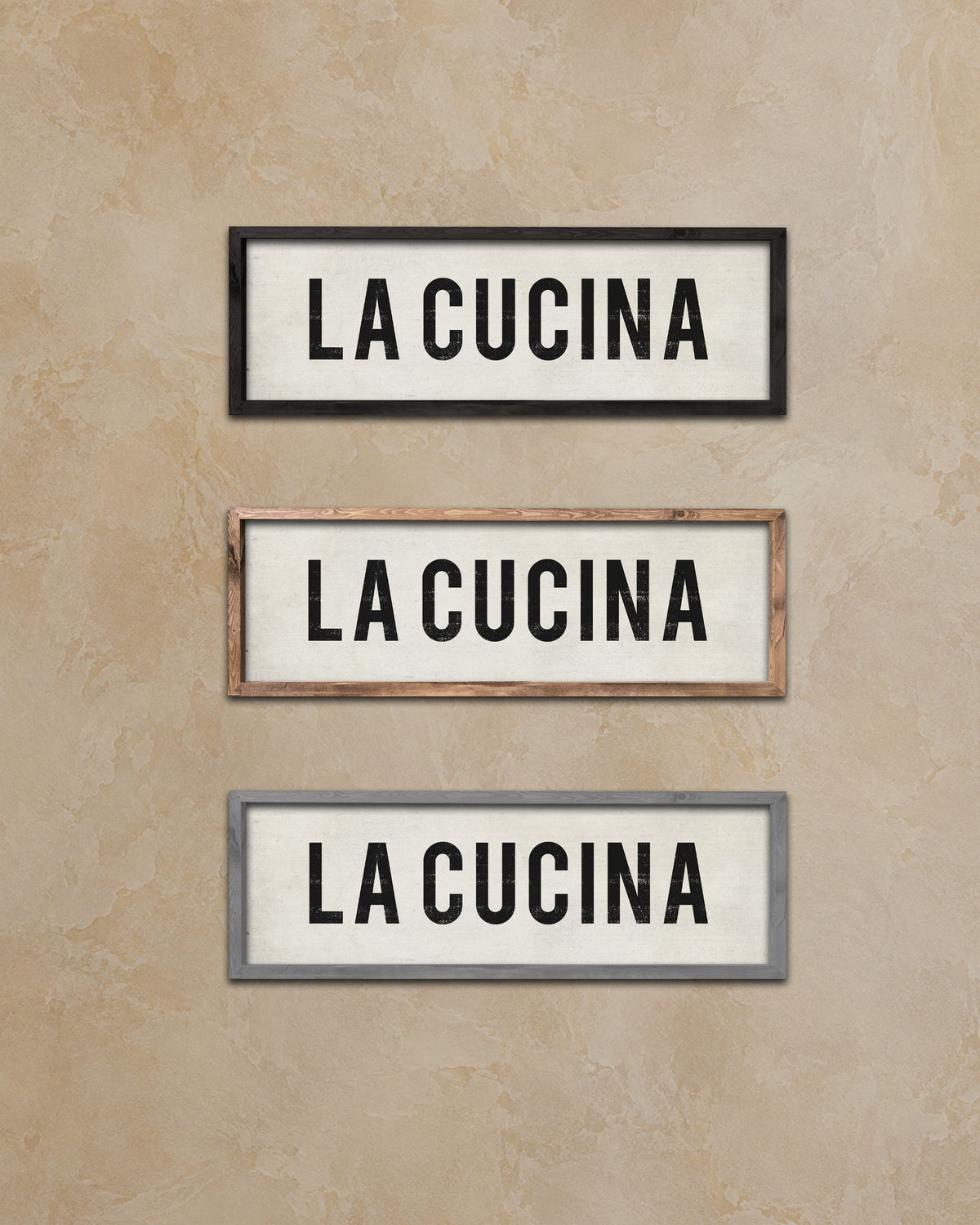 La Cucina Kitchen Sign frame options