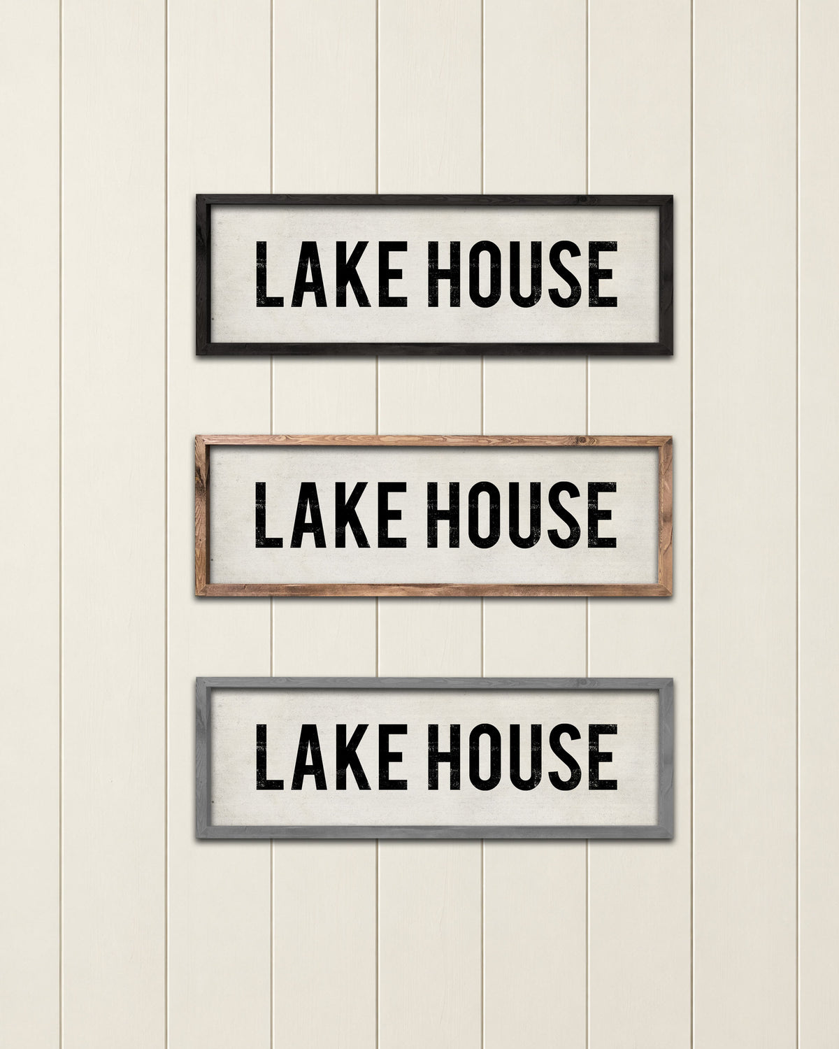Lake House Sign frame color choices