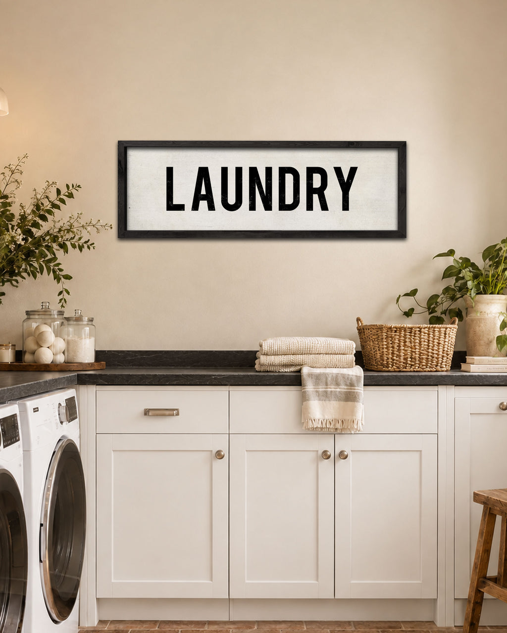 Handmade Vintage Farmhouse Laundry Sign wall art