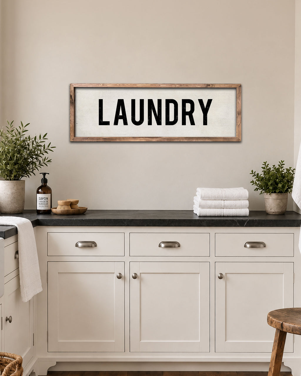 Handmade Vintage Farmhouse Laundry Sign