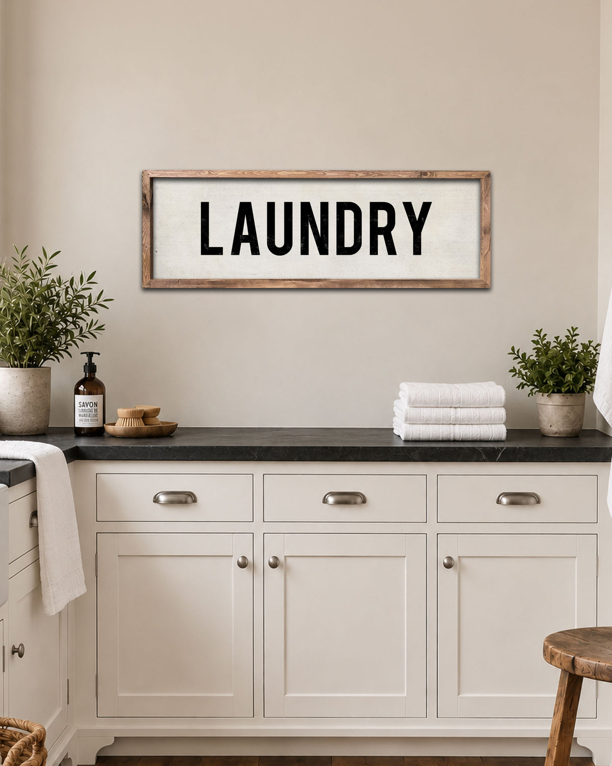 Handmade Vintage Farmhouse Laundry Sign