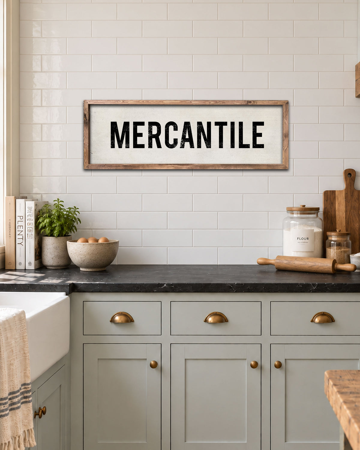 Mercantile Sign farmhouse kitchen sign
