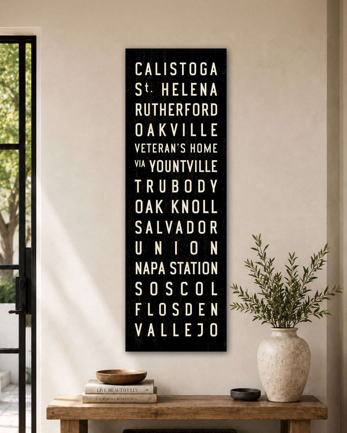 Napa Valley Subway Sign California Art