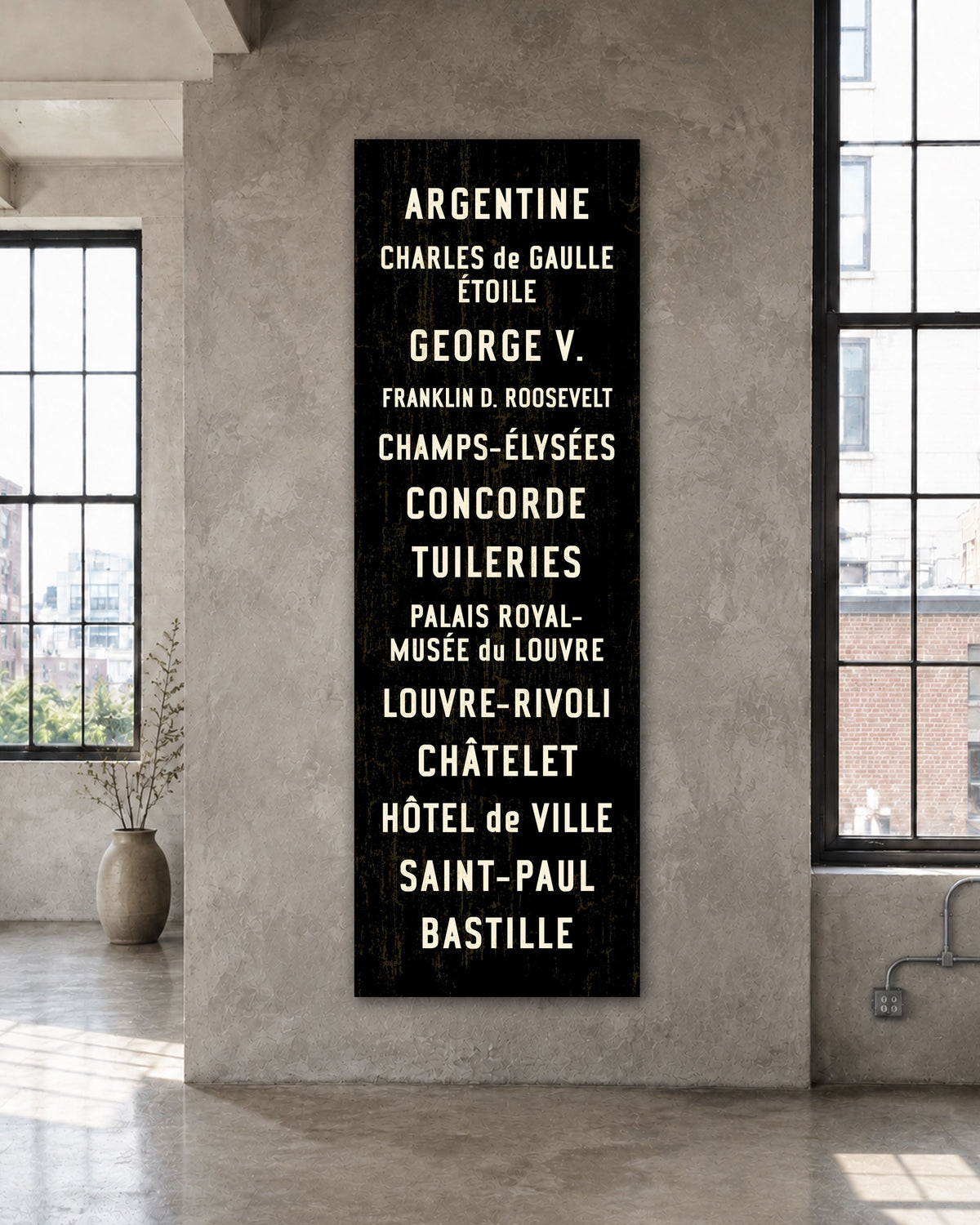 Paris Metro Subway Sign