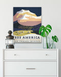 Vintage See America Welcome to Montana WPA Poster 