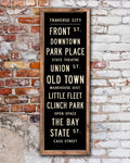 Wood Traverse City Sign Wall Art