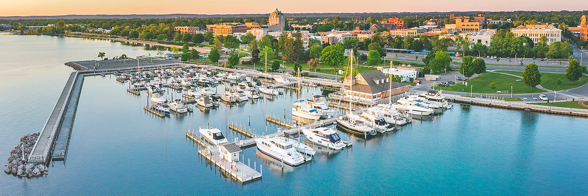 Aerial view of Traverse City, Michigan