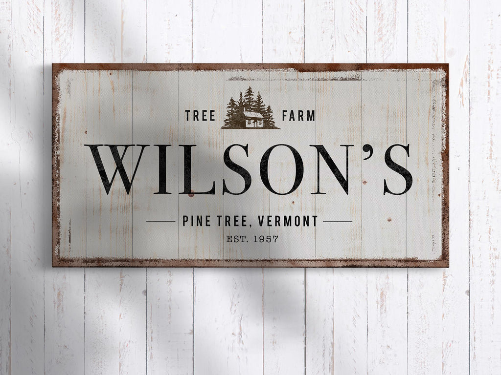 Custom Family Year Established & Family Name Sign, Farmhouse Decor