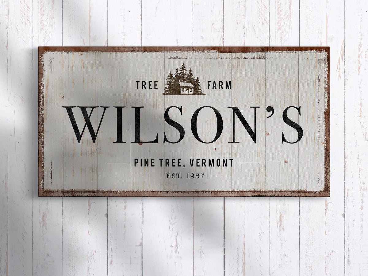 Custom Family Year Established & Family Name Sign, Farmhouse Decor