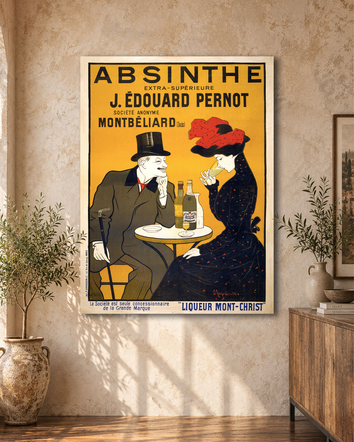 Leonetto Cappiello Absinthe Poster on Oversized Canvas