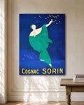 Vintage Cognac Sorin Poster Art on Oversized Canvas