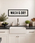 Wood Wash & Dry Laundry Sign, Farmhouse Wall Art