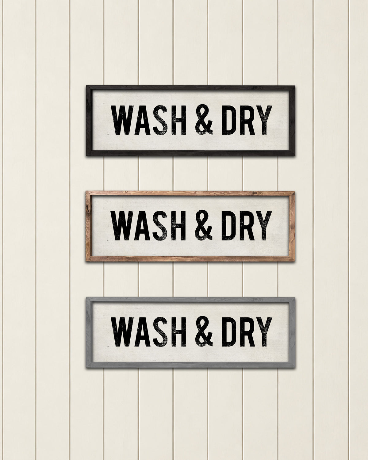 Wash and Dry Farmhouse Sign frame colors