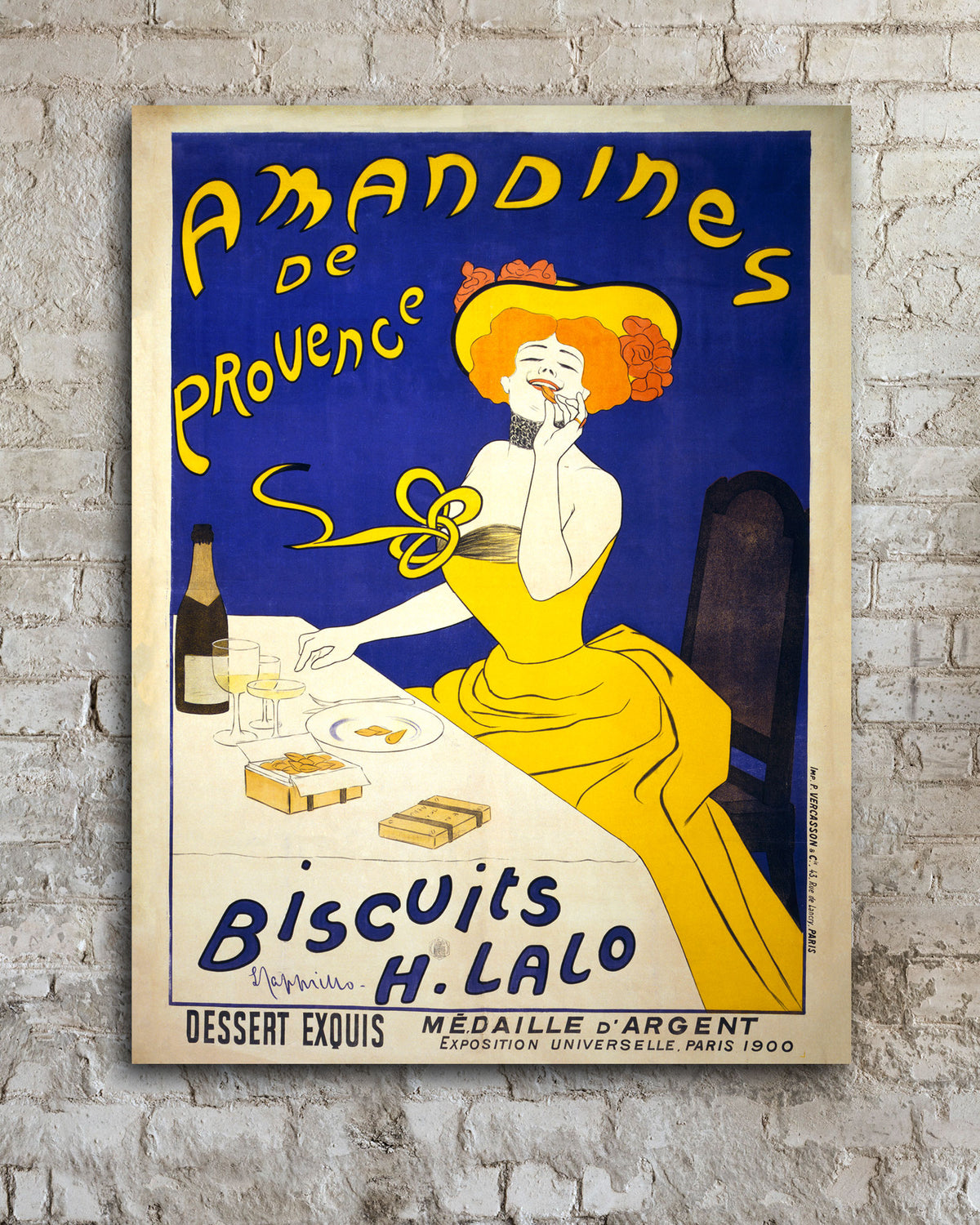 Vintage Amandines de Provence Leonetto Cappiello Poster, Oversized Canvas