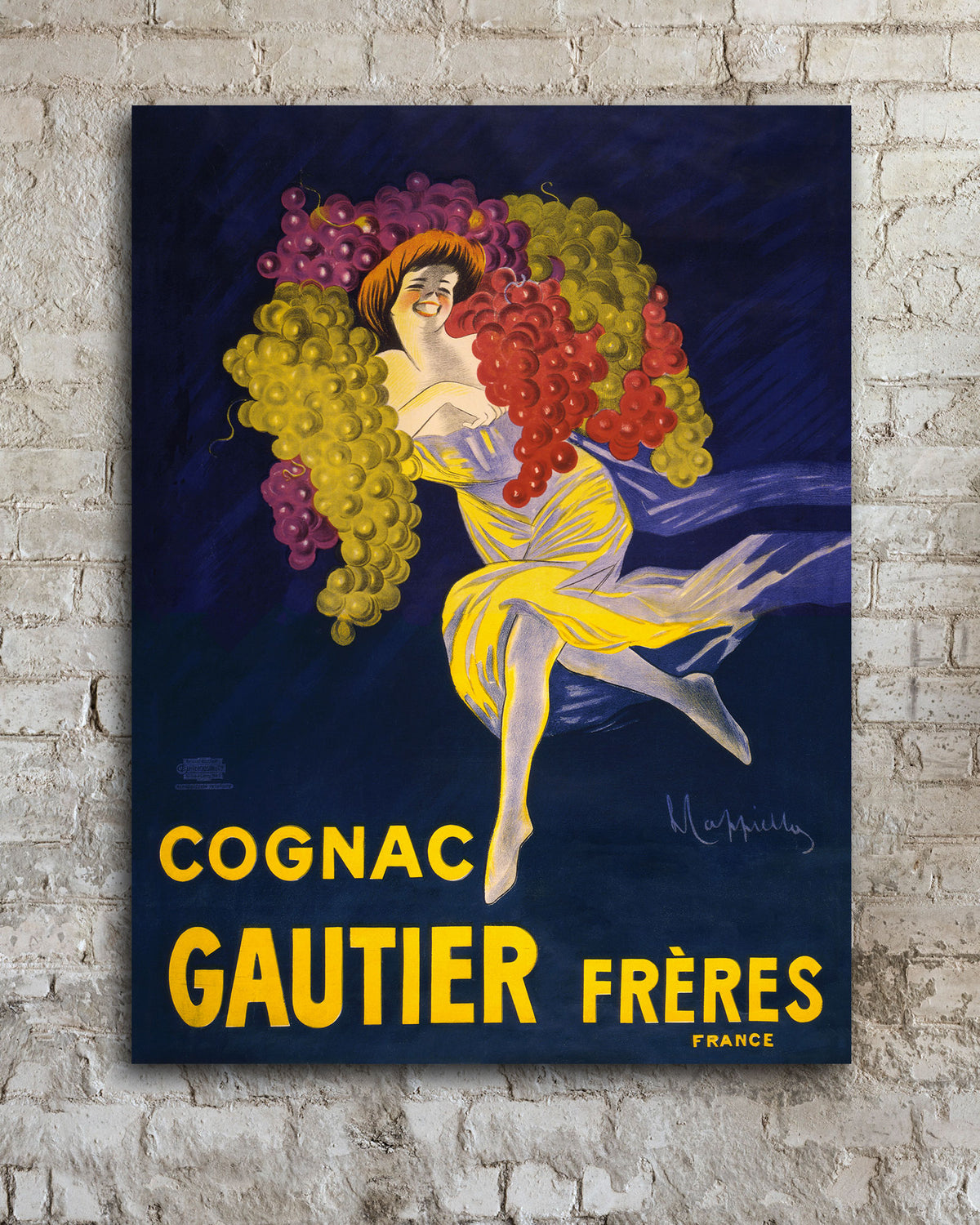 Vintage Cognac Gautier Freres Oversized Canvas
